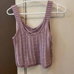 Purple & white (two separate) knit hollister top